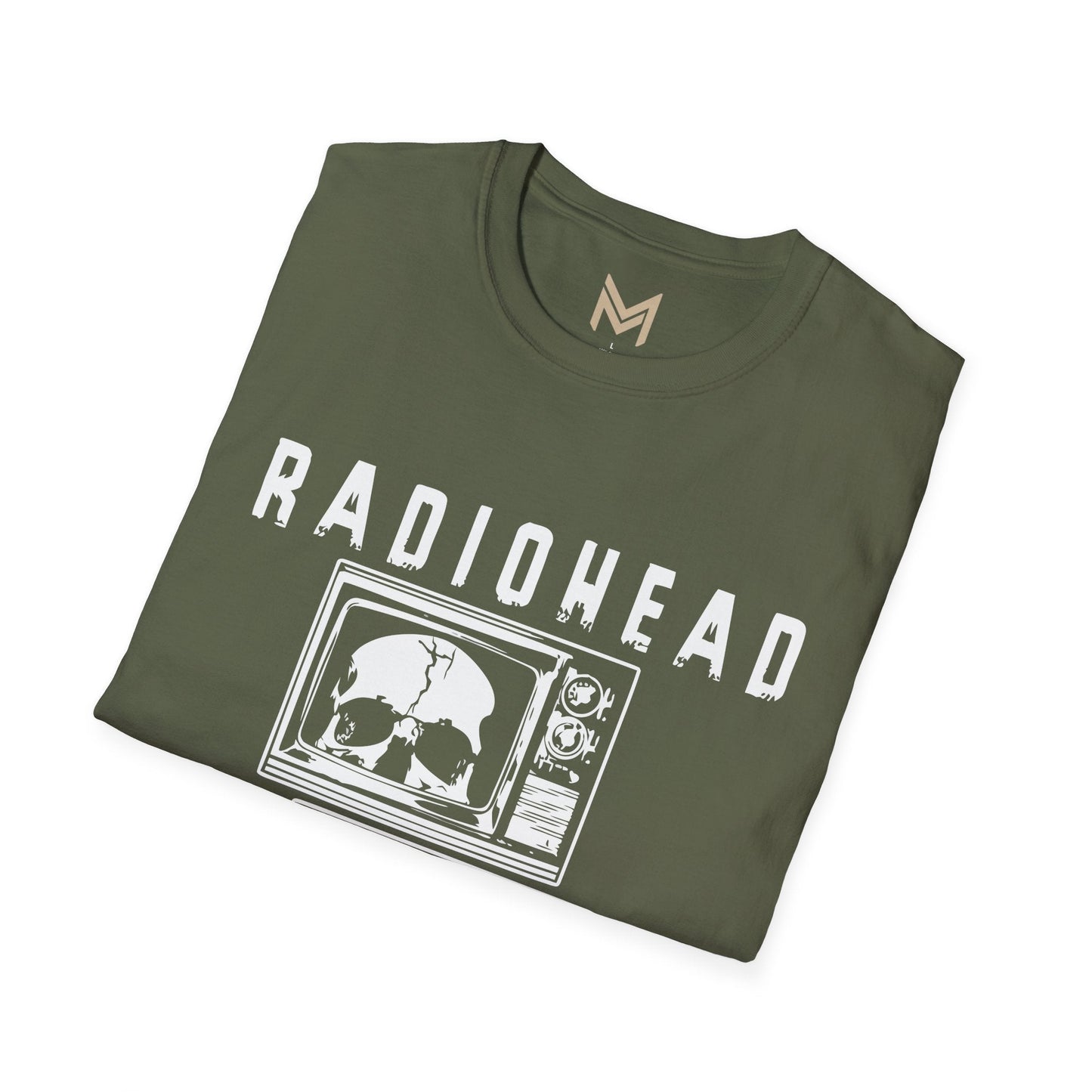 Radiohead Vintage Skull Graphic Tee | Unisex Softstyle T-Shirt, Band Merchandise, Music Lover Gift, Casual Wear, Festival Attire - Maklenn