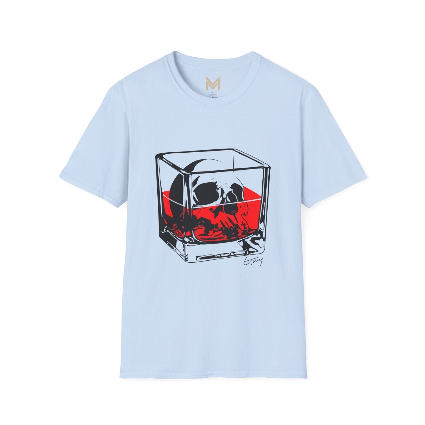 Whimsical Cocktail T-Shirt | Martini Design, Funny Gift for Bartenders, Party Attire, Unisex Soft T-Shirt, Unique Fashion - Maklenn
