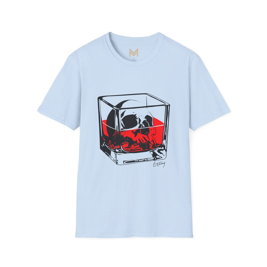 Whimsical Cocktail T-Shirt | Martini Design, Funny Gift for Bartenders, Party Attire, Unisex Soft T-Shirt, Unique Fashion - Maklenn