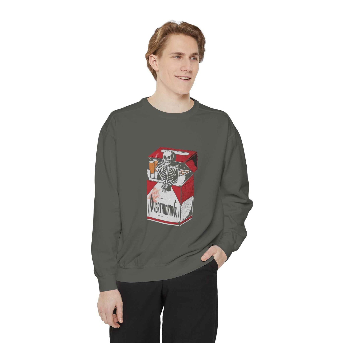 Skeleton Milk Carton Sweatshirt, Unisex Sweatshirt, Halloween Apparel, Funny Sweatshirt, Casual Fashion