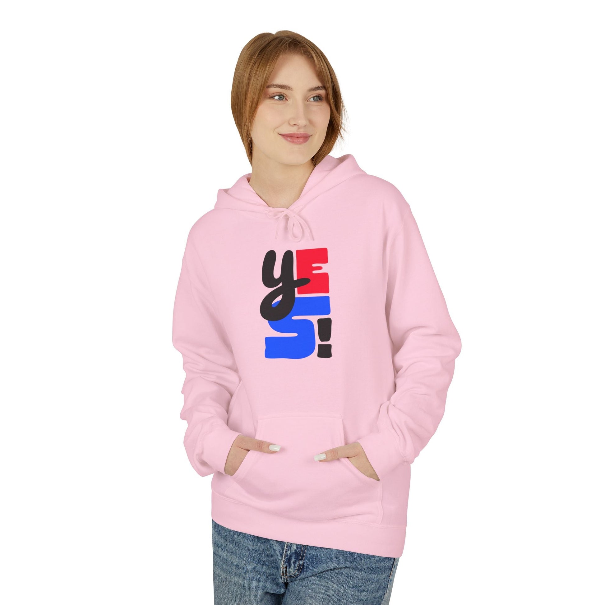 Fleece Hoodie with Bold Graphic Design, Comfortable Casual Wear for Everyday, Perfect for Holidays, Gifts for Friends, Layering Piece - Maklenn