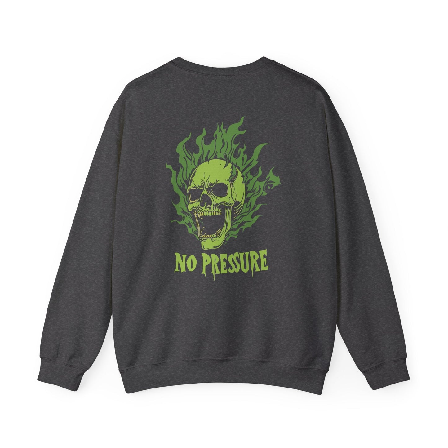 No Pressure Unisex Heavy Blend™ Crewneck Sweatshirt, Funny Sweatshirt, Gift for Him, Gift for Her, Casual Style, Halloween Apparel - Maklenn