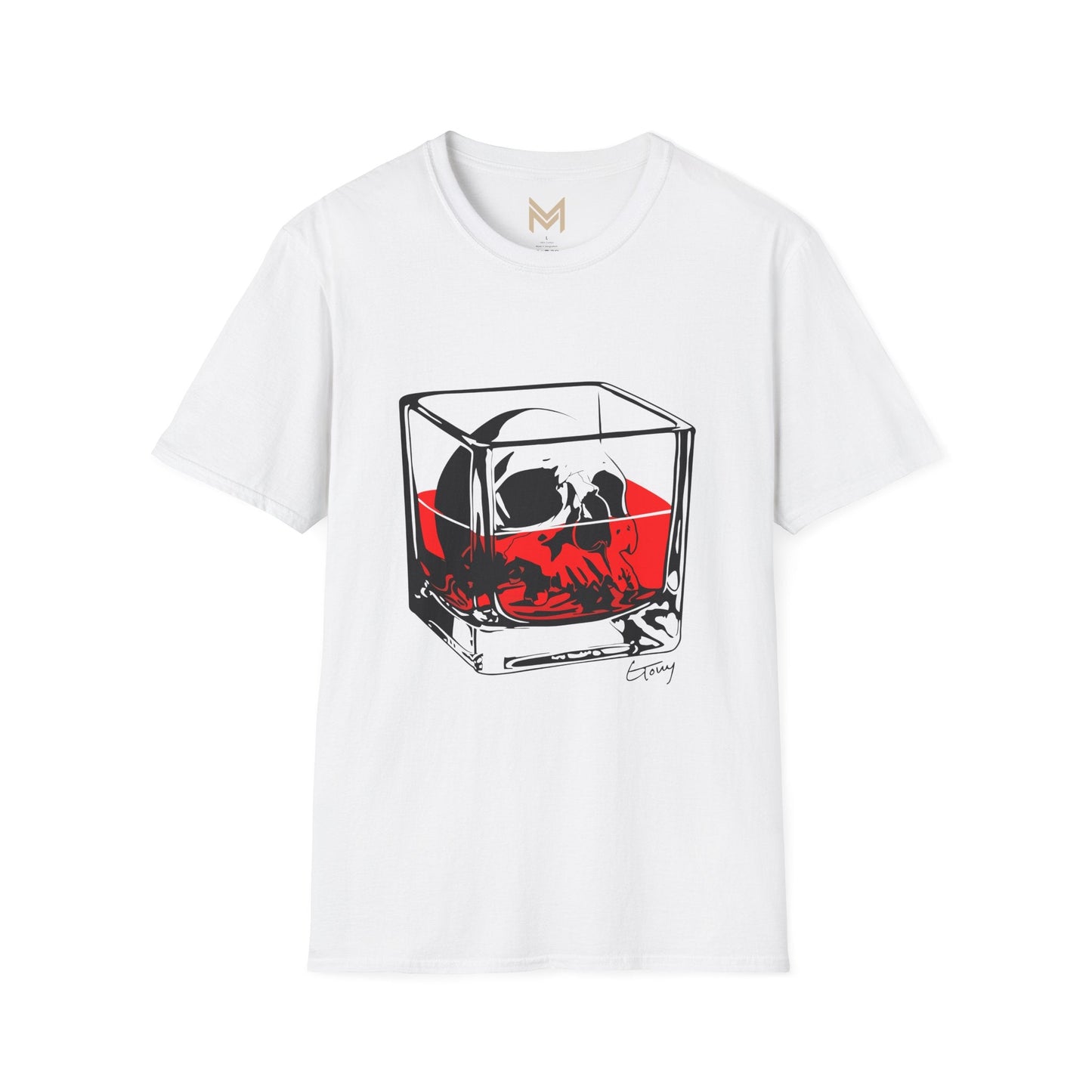 Whimsical Cocktail T-Shirt | Martini Design, Funny Gift for Bartenders, Party Attire, Unisex Soft T-Shirt, Unique Fashion - Maklenn