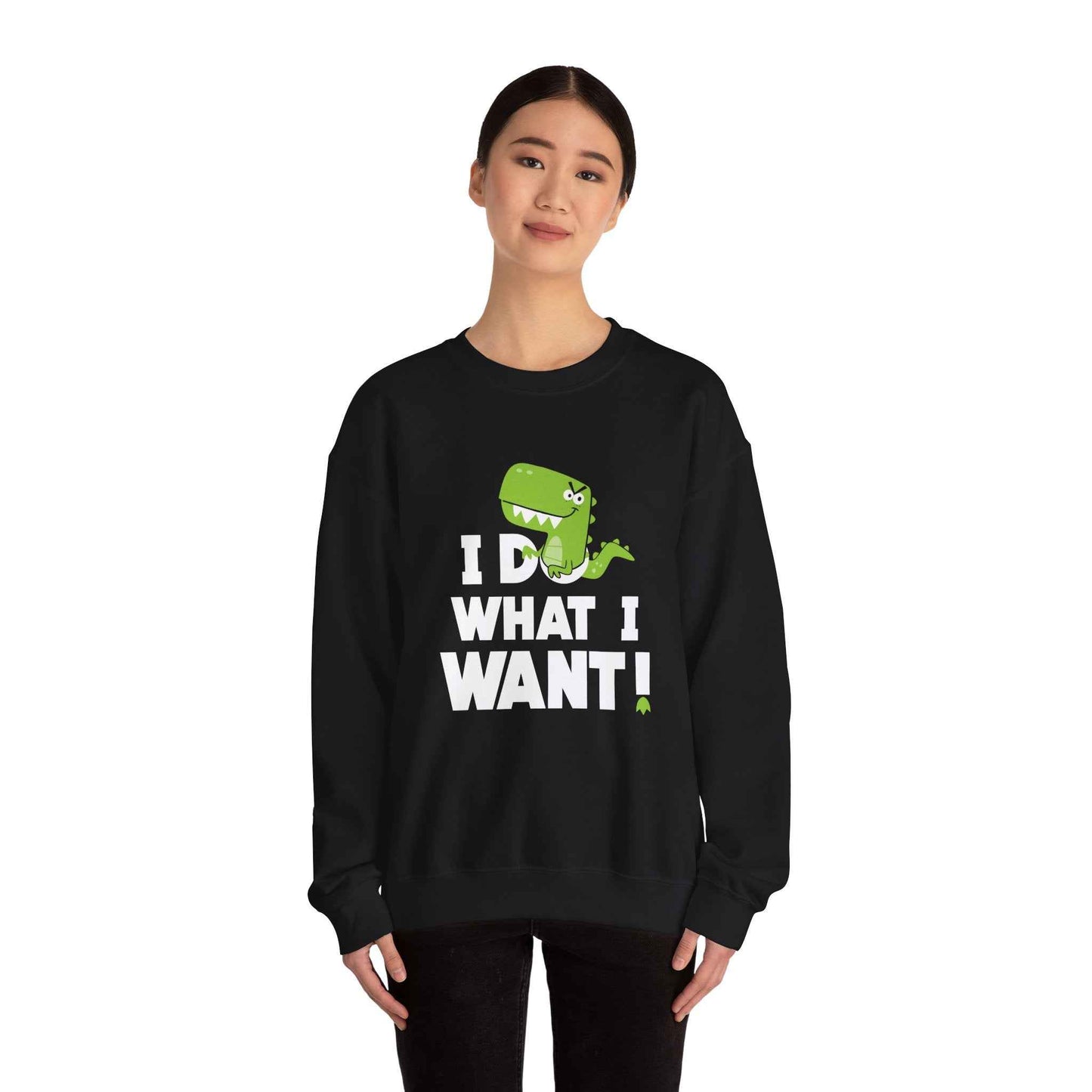Dinosaur Quote Sweatshirt, Funny Crewneck, Gifts for Kids & Teens, Birthday or Holiday Apparel, Cute Graphic Sweater