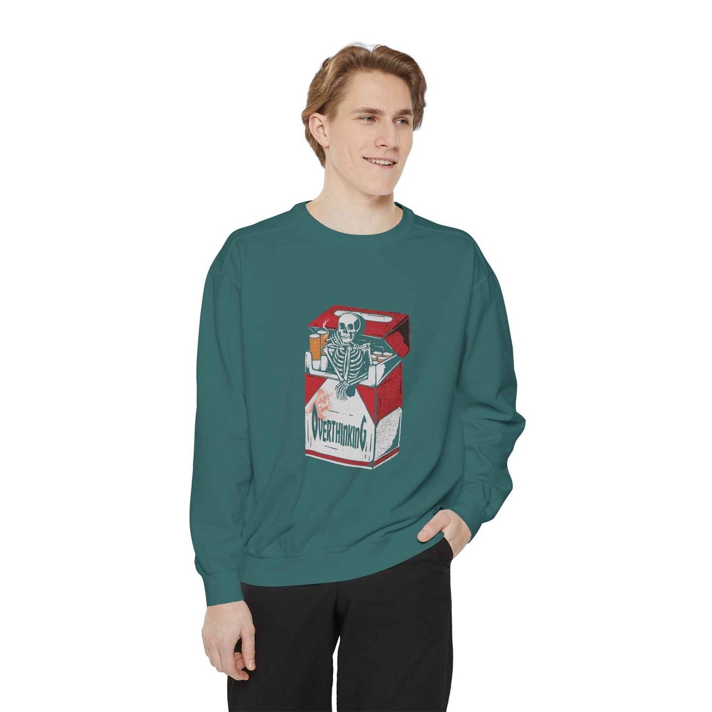 Skeleton Milk Carton Sweatshirt, Unisex Sweatshirt, Halloween Apparel, Funny Sweatshirt, Casual Fashion