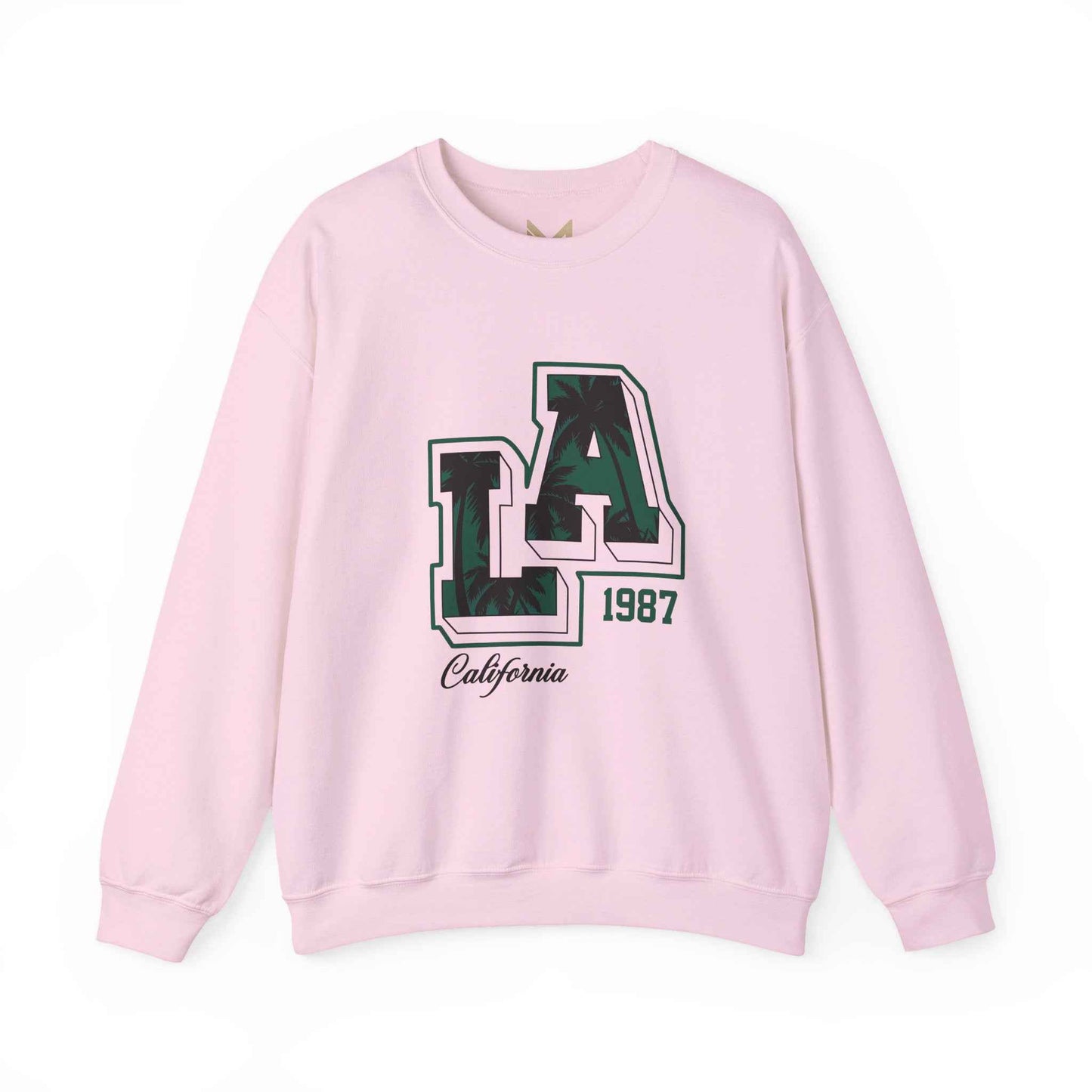 LA California 1987 Crewneck Sweatshirt, Cozy Unisex Sweatshirt, Casual Outing Apparel, Perfect Gift for Birthdays, Relaxed Fit Tees