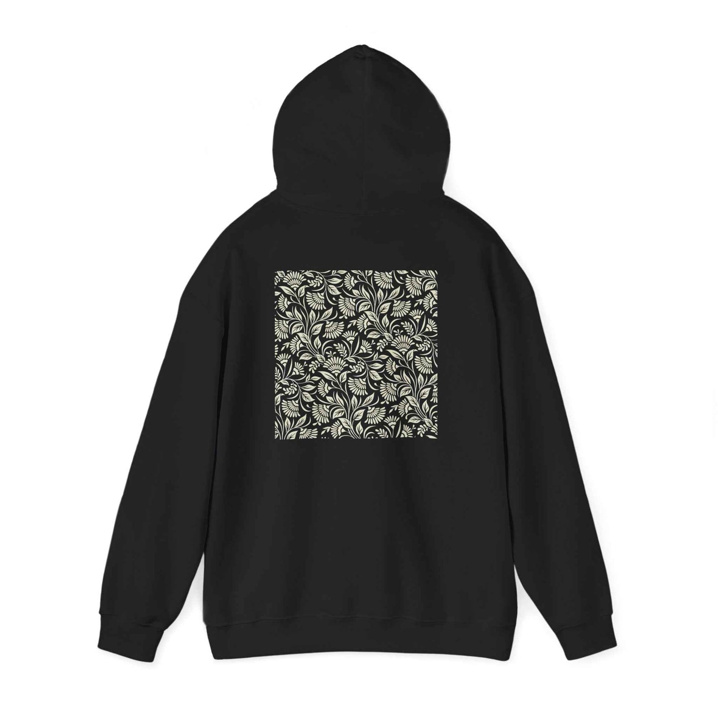 Floral Print Unisex Heavy Blend Hoodie - Cozy Streetwear, Gift for Her, Fall Fashion, Casual Layering, Mother’s Day, Girl aesthetic, Everyday Comfort