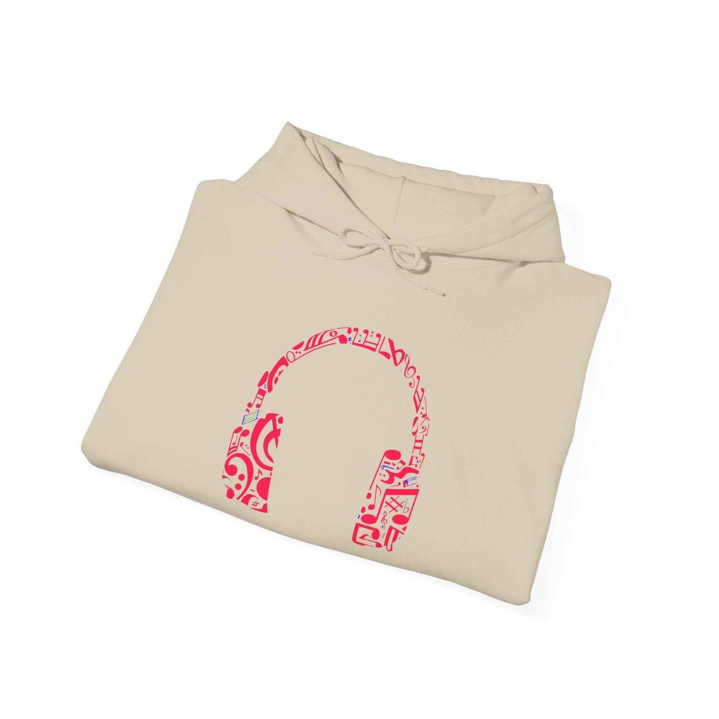 Music Vibes Hoodie - Cozy Unisex Sweatshirt for Music Lovers and Festival Goers with Headphones Design - Maklenn