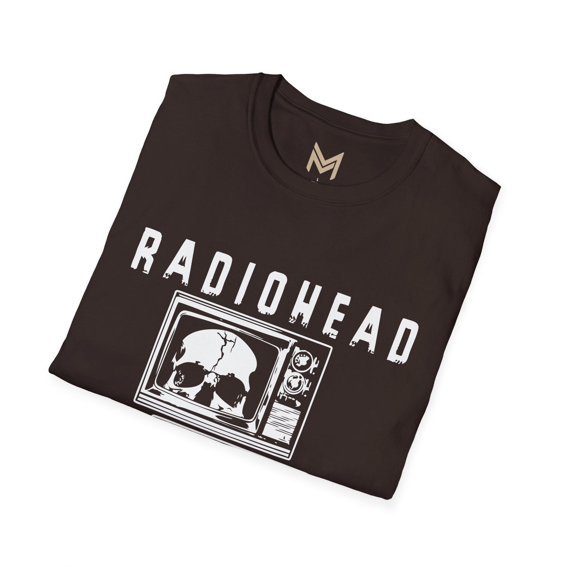 Radiohead Vintage Skull Graphic Tee | Unisex Softstyle T-Shirt, Band Merchandise, Music Lover Gift, Casual Wear, Festival Attire - Maklenn