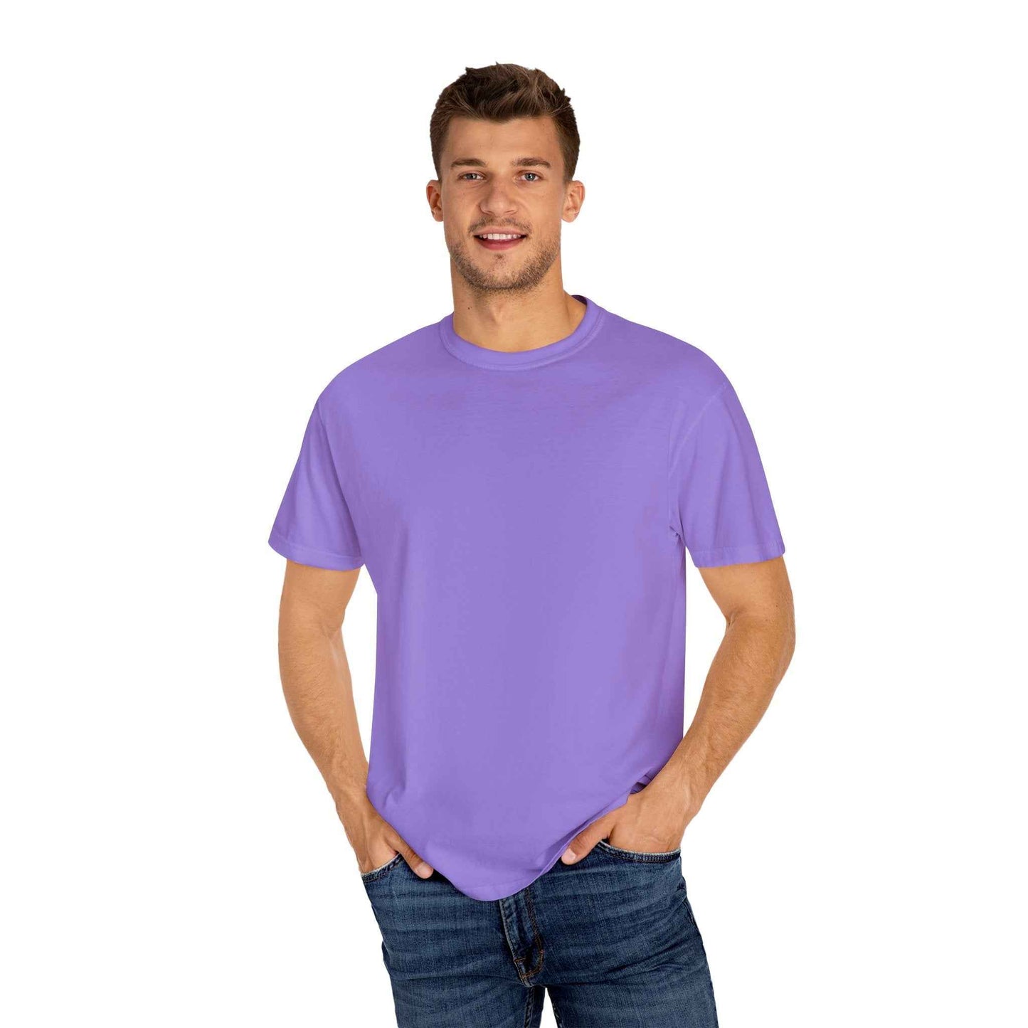 Funny Unisex Garment-Dyed T-shirt, Casual Humor Tee, Stop Thinking Start Drinking Shirt, Gift for Friends, Party Wear, Graphic Tee