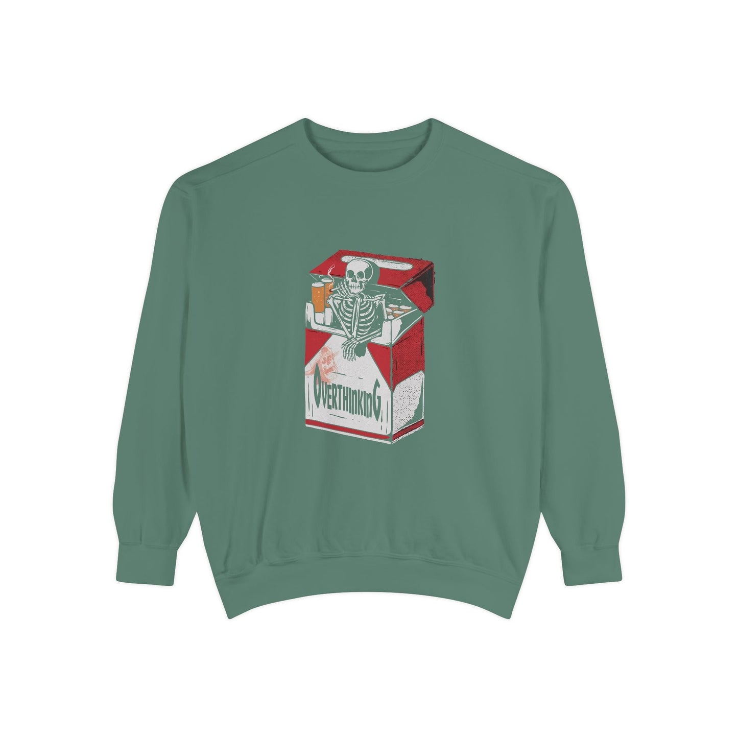 Skeleton Milk Carton Sweatshirt, Unisex Sweatshirt, Halloween Apparel, Funny Sweatshirt, Casual Fashion Printify