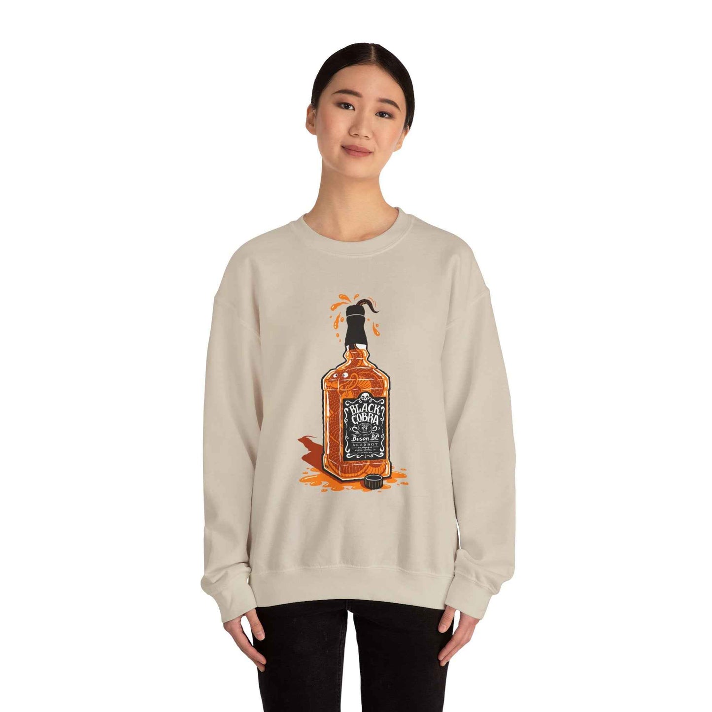 Whiskey Splash Sweatshirt, Cozy Unisex Sweatshirt, Casual Fall Fashion, Perfect Gift for Whiskey Lovers, Comfortable Crewneck