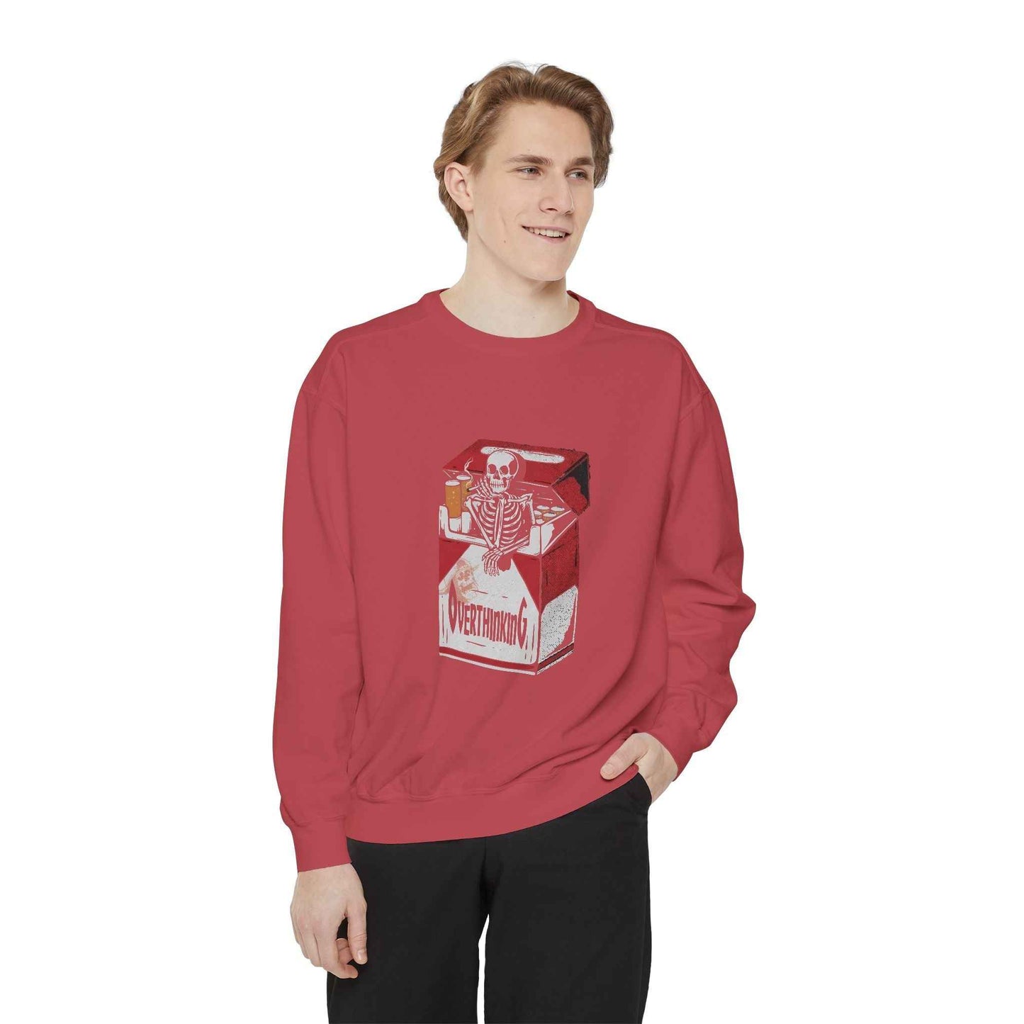 Skeleton Milk Carton Sweatshirt, Unisex Sweatshirt, Halloween Apparel, Funny Sweatshirt, Casual Fashion