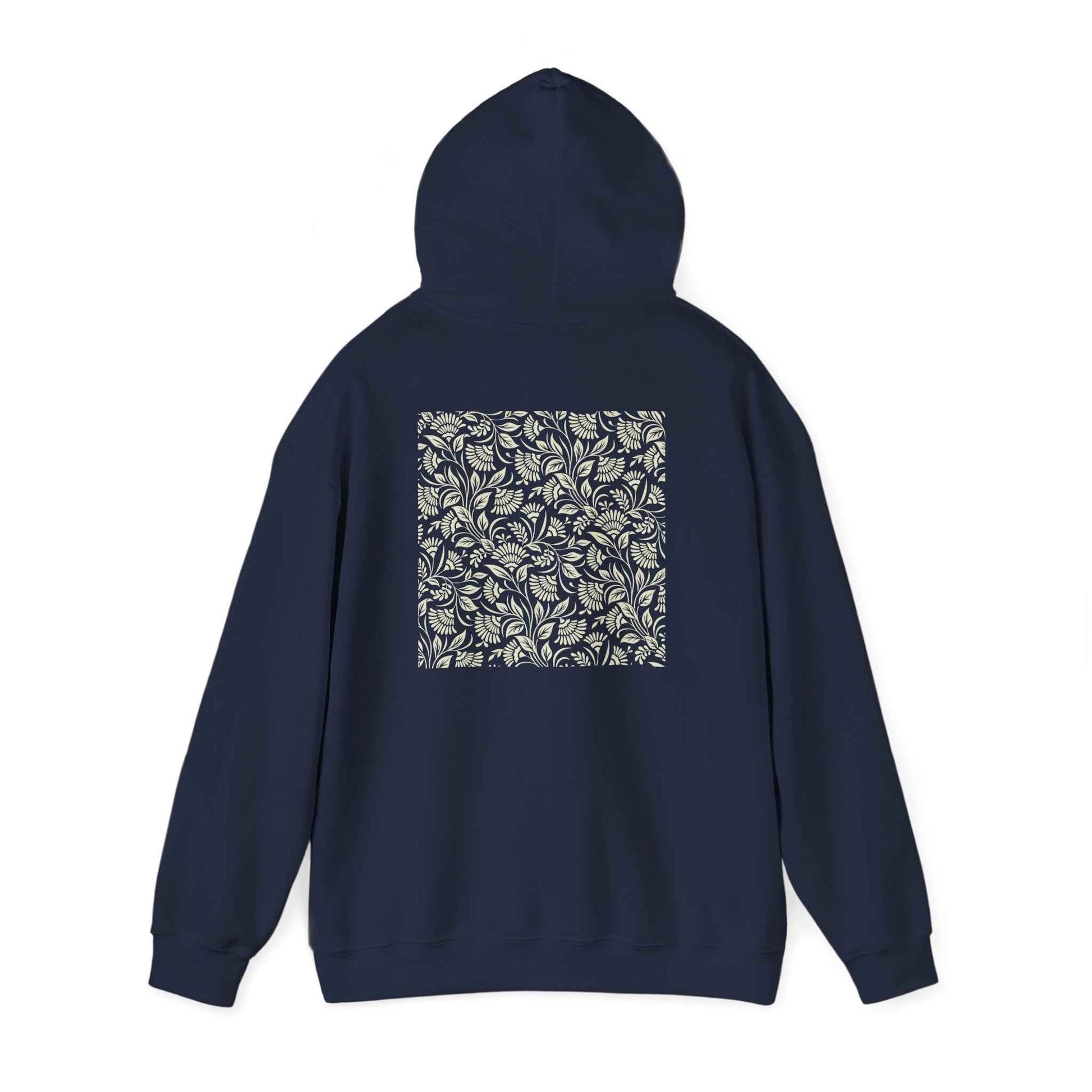 Floral Print Hoodie for Cozy Streetwear - Perfect Gift for Her, Fall Fashion Casual Layering - Maklenn