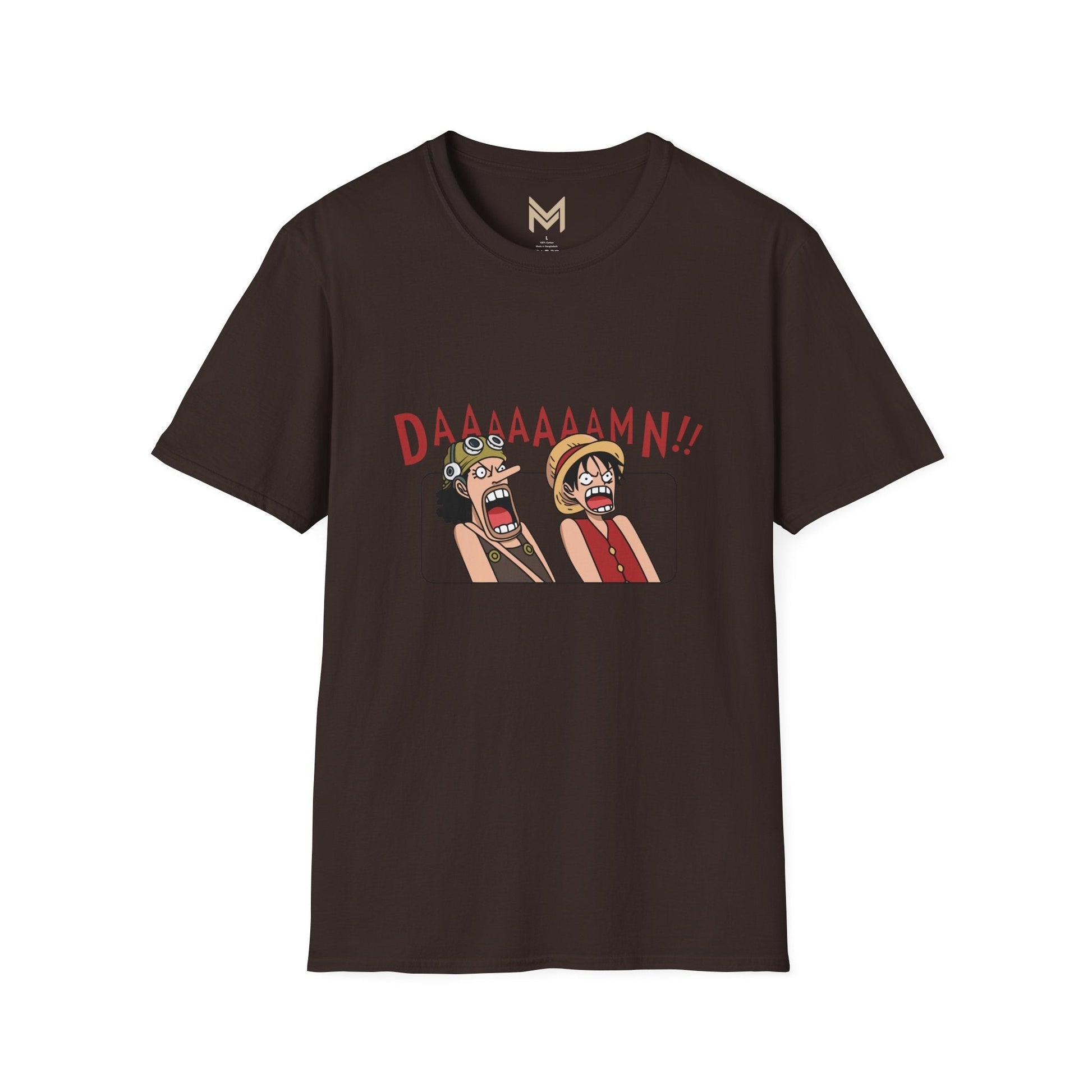 Funny Graphic Tee - DAAMMMN!! T-Shirt, Casual Wear, Gift for Friends, Anime Lovers, Birthday Gift, Everyday Humor - Maklenn