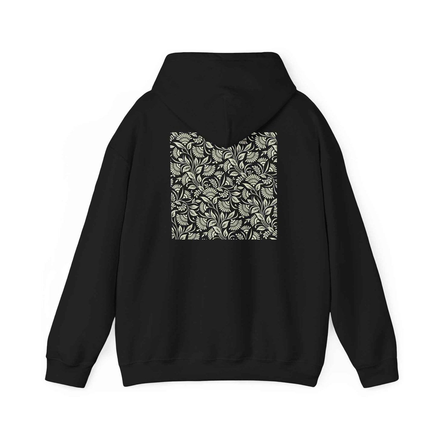 Floral Print Unisex Heavy Blend Hoodie - Cozy Streetwear, Gift for Her, Fall Fashion, Casual Layering, Mother’s Day, Girl aesthetic, Everyday Comfort
