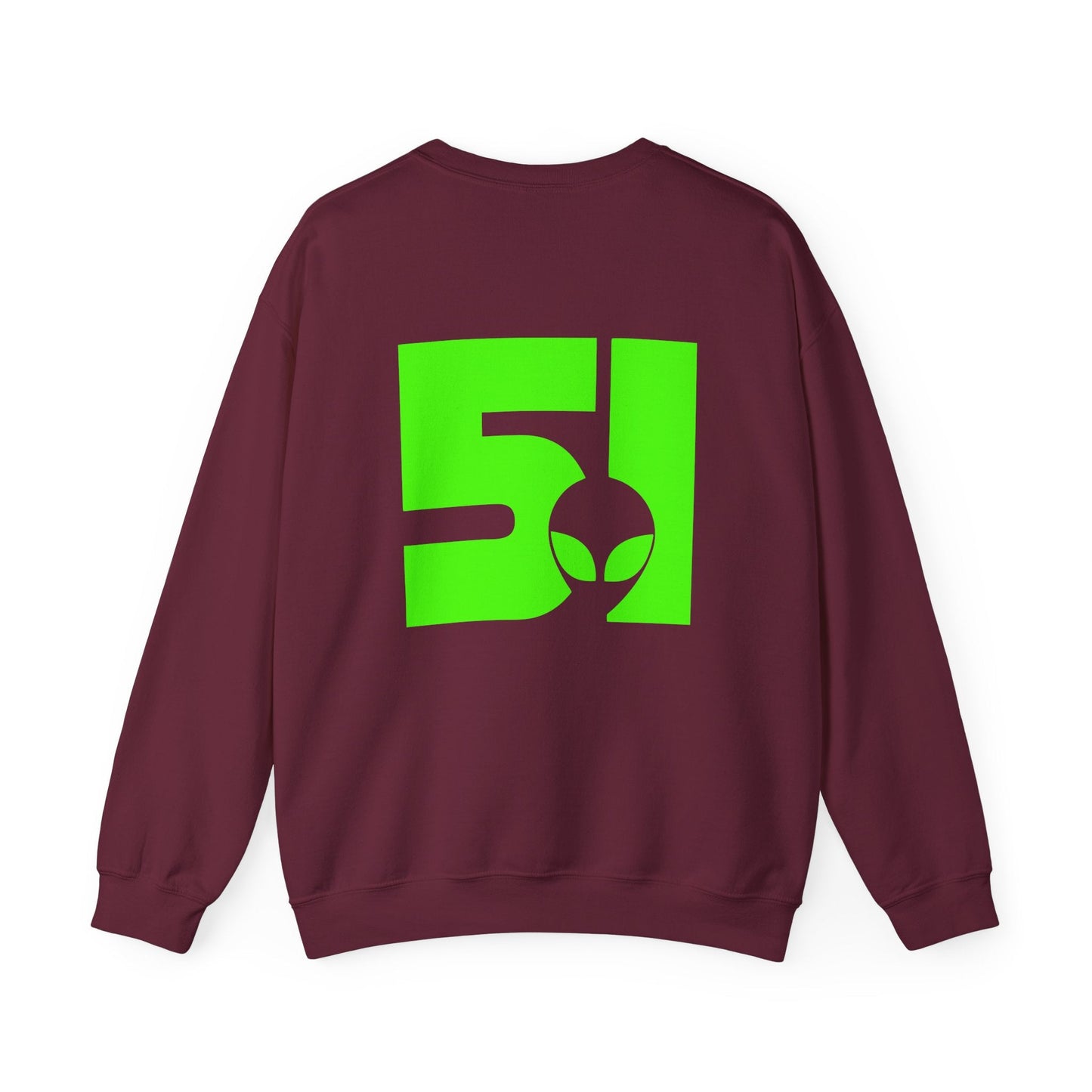 Alien Vibes Crewneck Sweatshirt, Unisex Sweatshirt, Graphic Sweatshirt, Trendy Apparel, Perfect Gift for UFO Lovers, Streetwear Fashion - Maklenn