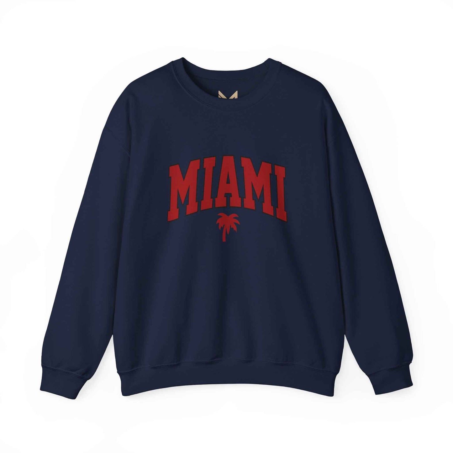 Miami Graphic Crewneck Sweatshirt, Unisex Sweatshirt, Cozy Miami Apparel, Casual Streetwear, Perfect Gift for Sport Lovers