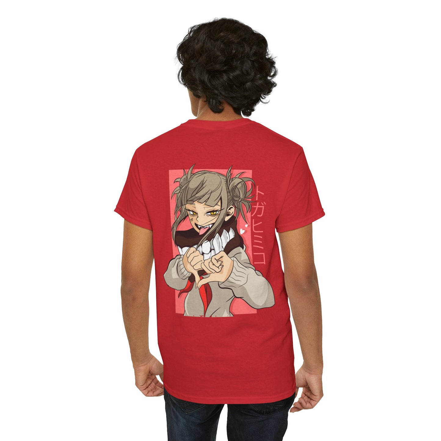 Anime Character Tee — Cute Girl Heart Gesture Graphic T-Shirt