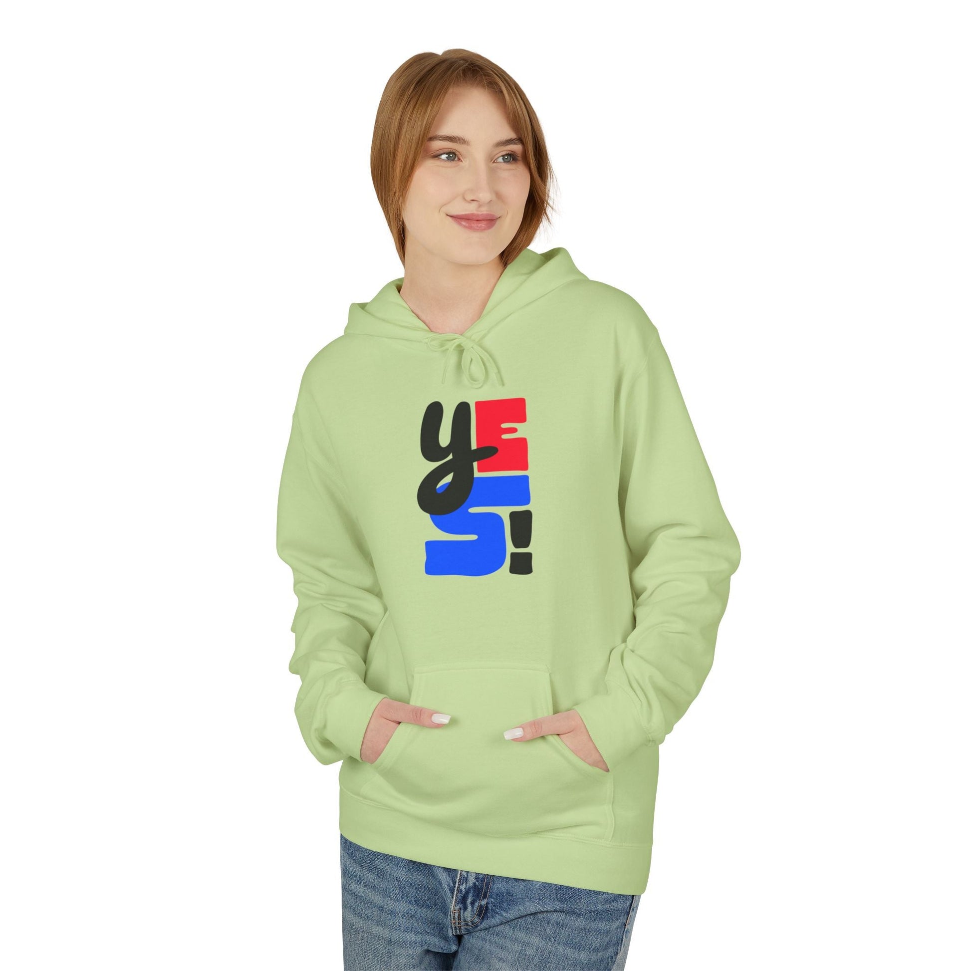 Fleece Hoodie with Bold Graphic Design, Comfortable Casual Wear for Everyday, Perfect for Holidays, Gifts for Friends, Layering Piece - Maklenn