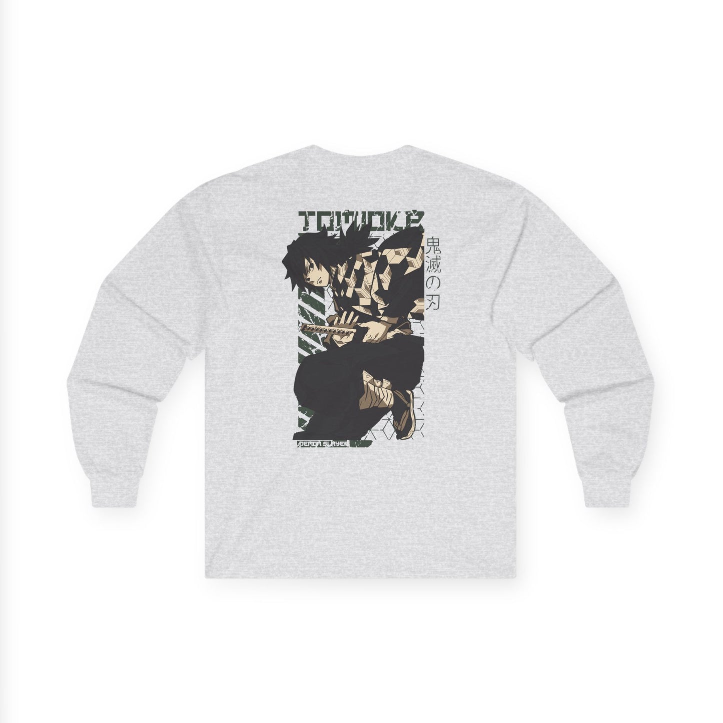 Long Sleeve Tee - Giyu Tomioka Water Hashira Demon Slayer Design Printify