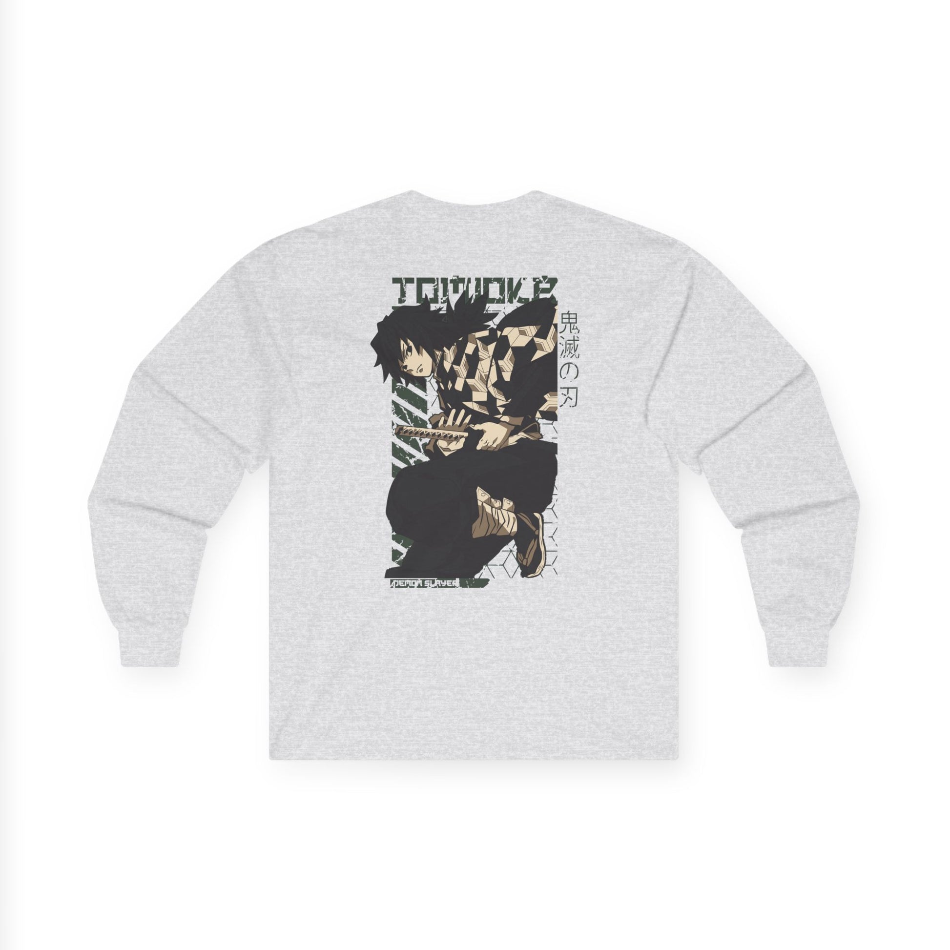 Long Sleeve Tee - Giyu Tomioka Water Hashira Demon Slayer Design Printify