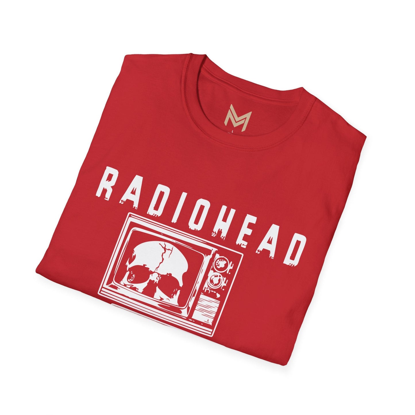 Radiohead Vintage Skull Graphic Tee | Unisex Softstyle T-Shirt, Band Merchandise, Music Lover Gift, Casual Wear, Festival Attire - Maklenn