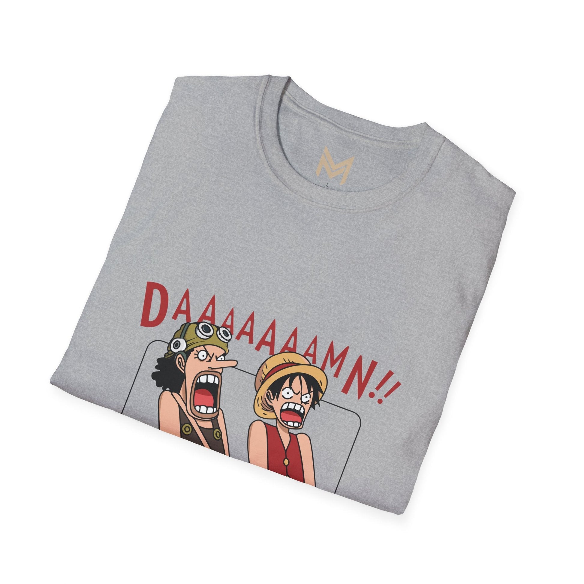Funny Graphic Tee - DAAMMMN!! T-Shirt, Casual Wear, Gift for Friends, Anime Lovers, Birthday Gift, Everyday Humor - Maklenn
