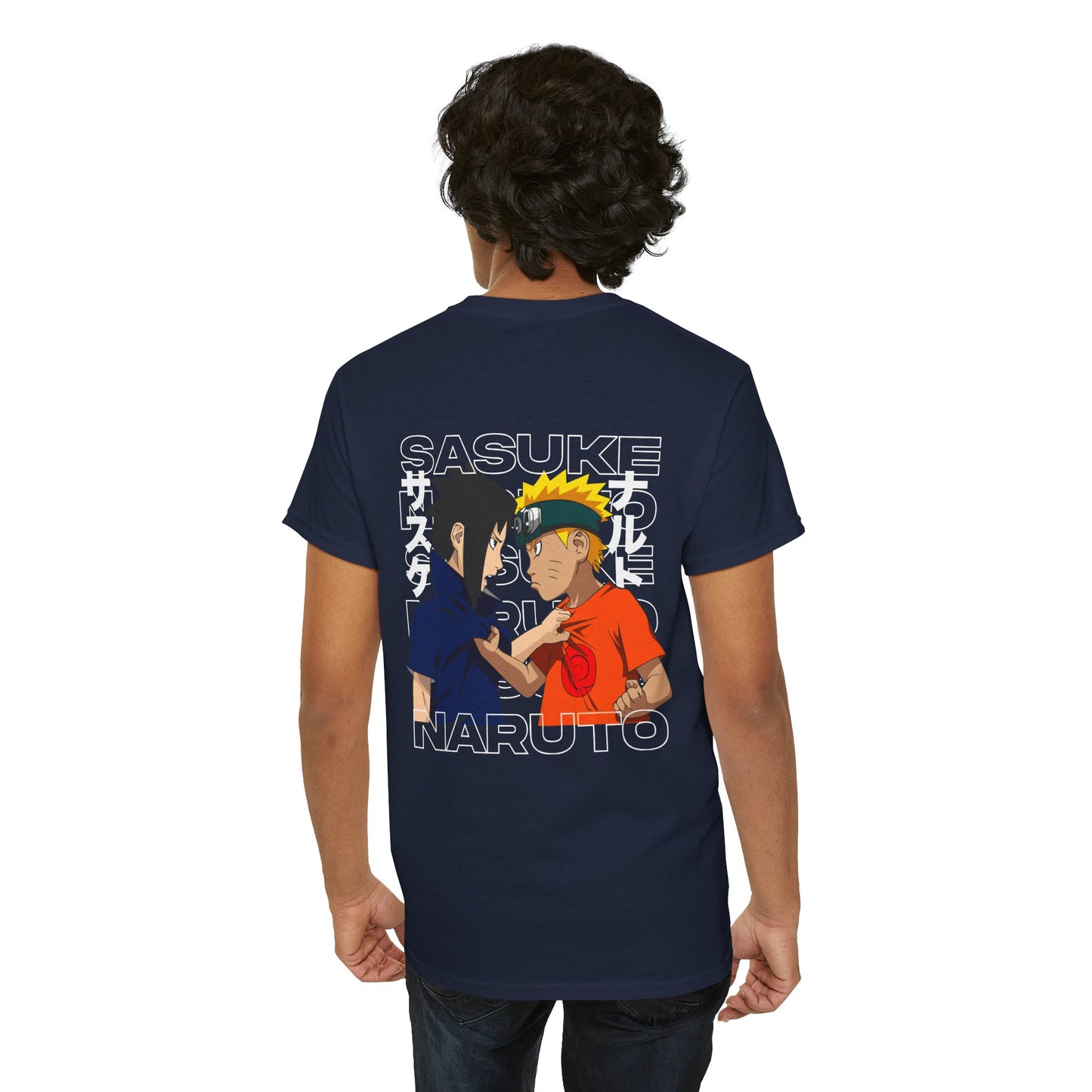 Naruto vs Sasuke Graphic Tee — Anime Friendship & Rivalry T-Shirt