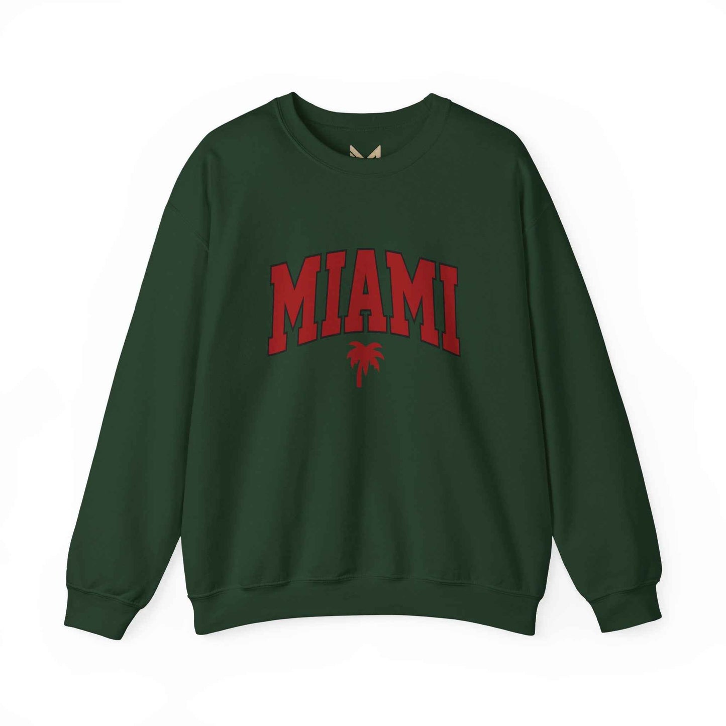 Miami Graphic Crewneck Sweatshirt, Unisex Sweatshirt, Cozy Miami Apparel, Casual Streetwear, Perfect Gift for Sport Lovers