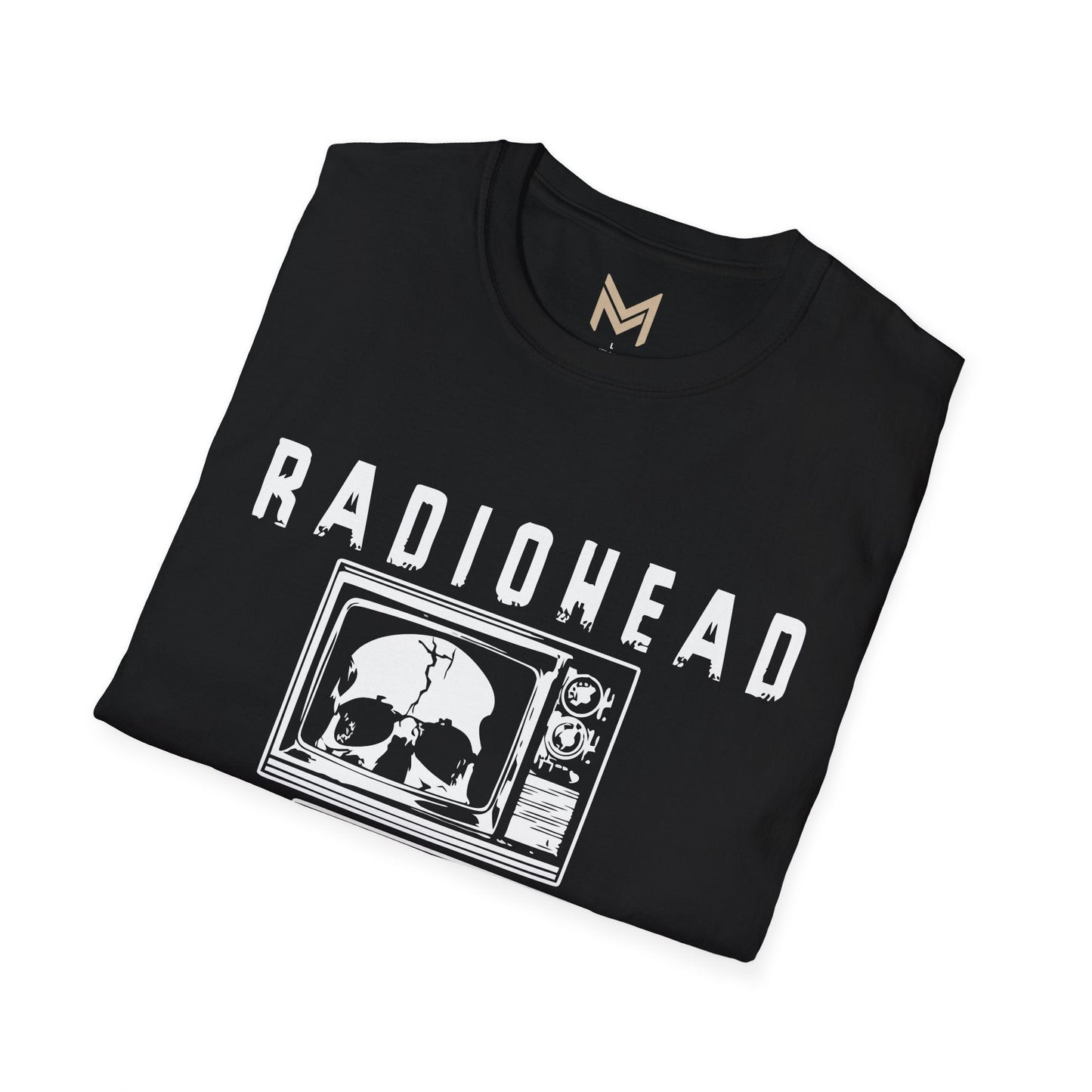 Radiohead Vintage Skull Graphic Tee | Unisex Softstyle T-Shirt, Band Merchandise, Music Lover Gift, Casual Wear, Festival Attire - Maklenn