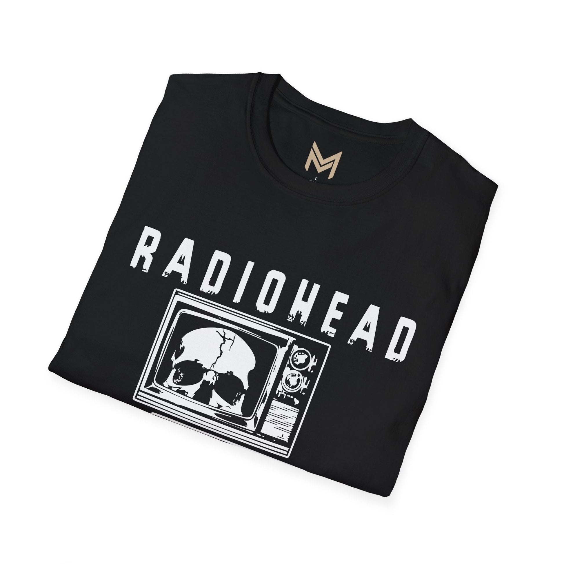 Radiohead Vintage Skull Graphic Tee | Unisex Softstyle T-Shirt, Band Merchandise, Music Lover Gift, Casual Wear, Festival Attire - Maklenn