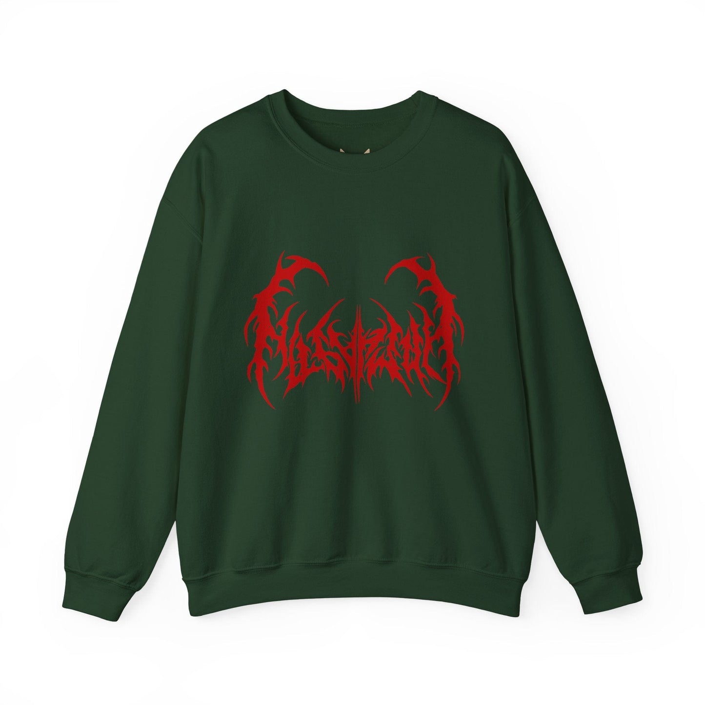 Gothic Graphic Sweatshirt, Trendy Unisex Crewneck, Perfect for Concerts, Casual Outings, Gift for Music Lovers, Halloween Apparel - Maklenn