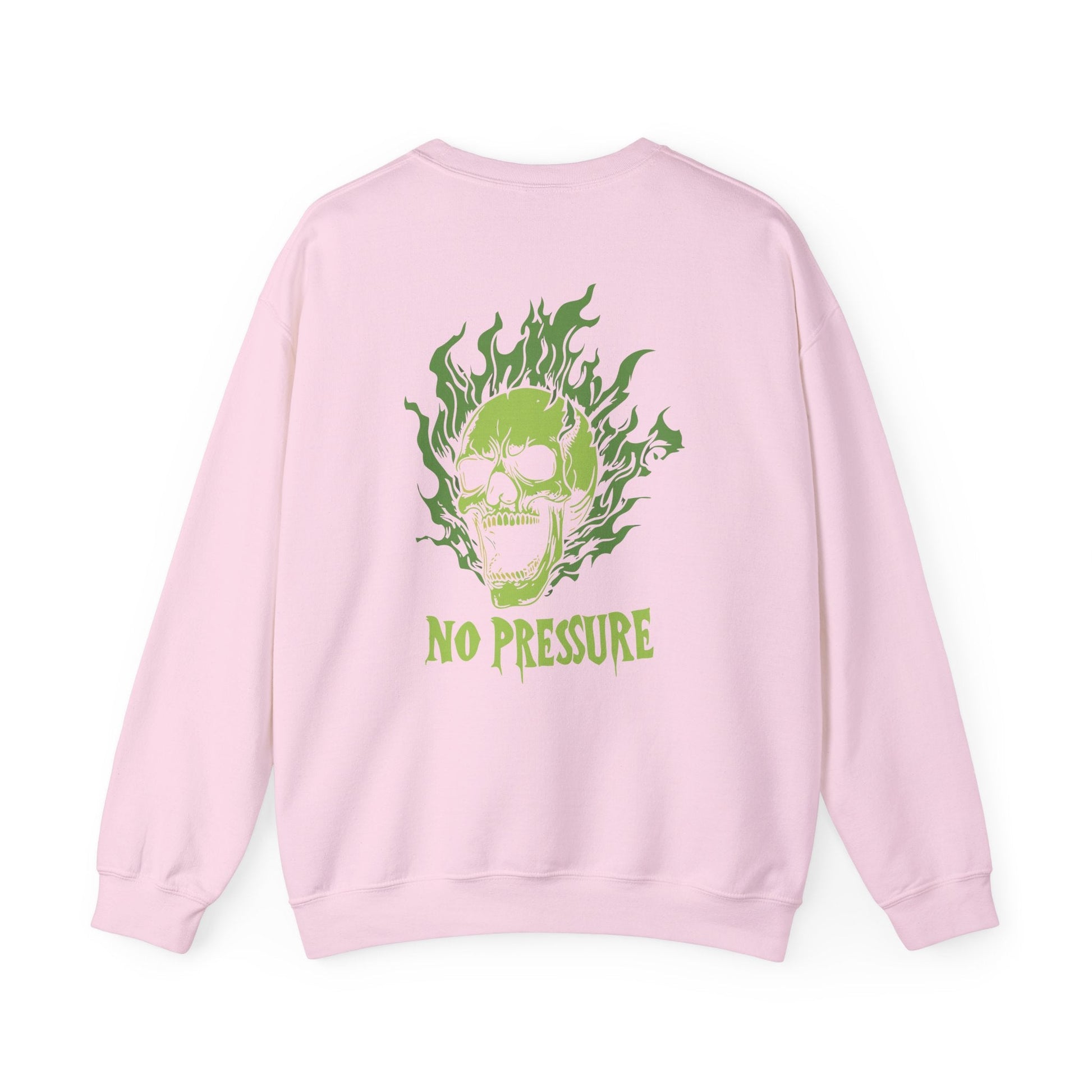 No Pressure Unisex Heavy Blend™ Crewneck Sweatshirt, Funny Sweatshirt, Gift for Him, Gift for Her, Casual Style, Halloween Apparel - Maklenn