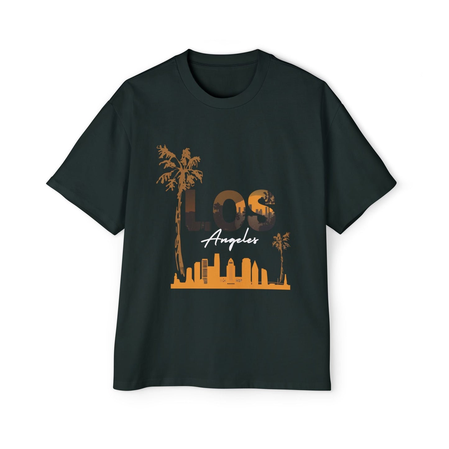 LA Oversized Tee - Casual Urban Wear, Gift for Him, Street Style, Summer Vibes, Travel Outfit, Comfortable Daily Wear - Maklenn