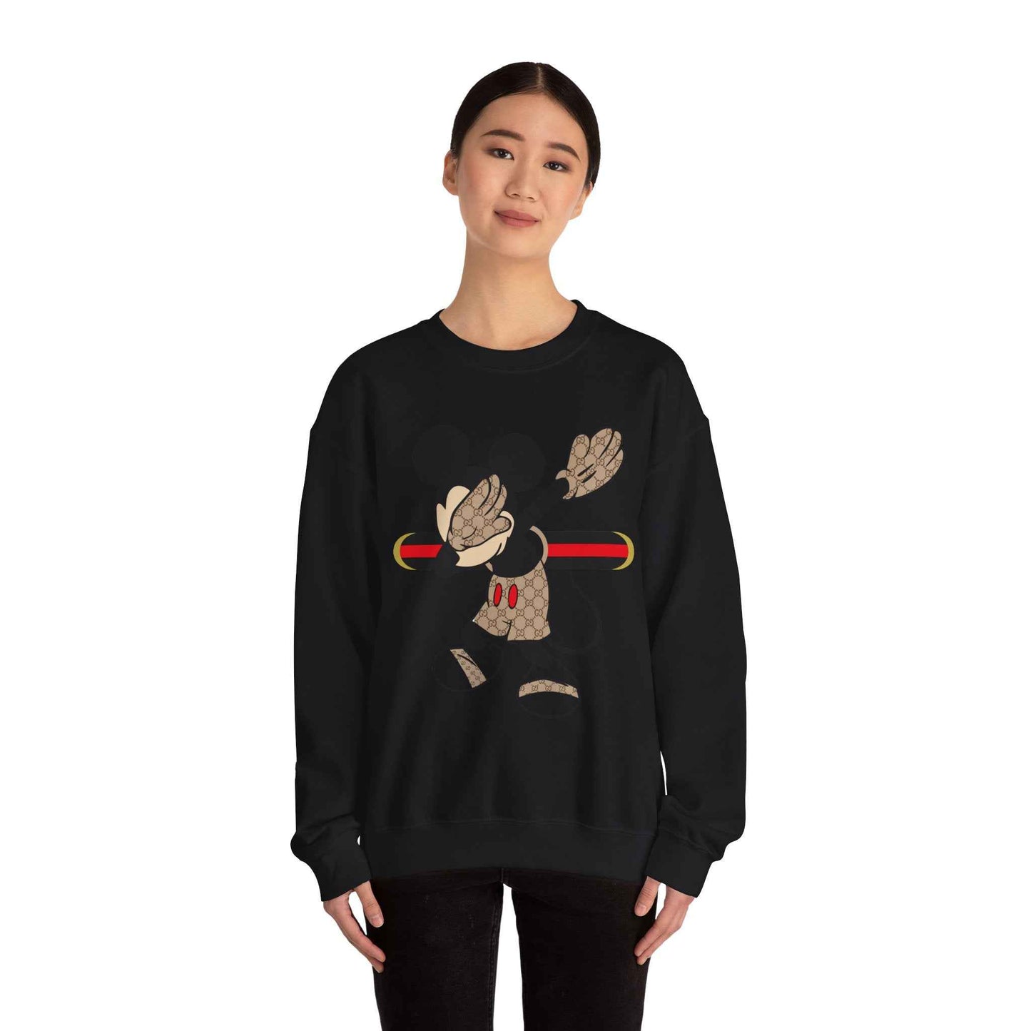 Mickey Mouse Graphic Crewneck Sweatshirt, Unisex Warm Casual Wear, Perfect for Disney Fans, Gift for Birthdays, Cozy Lounge Top