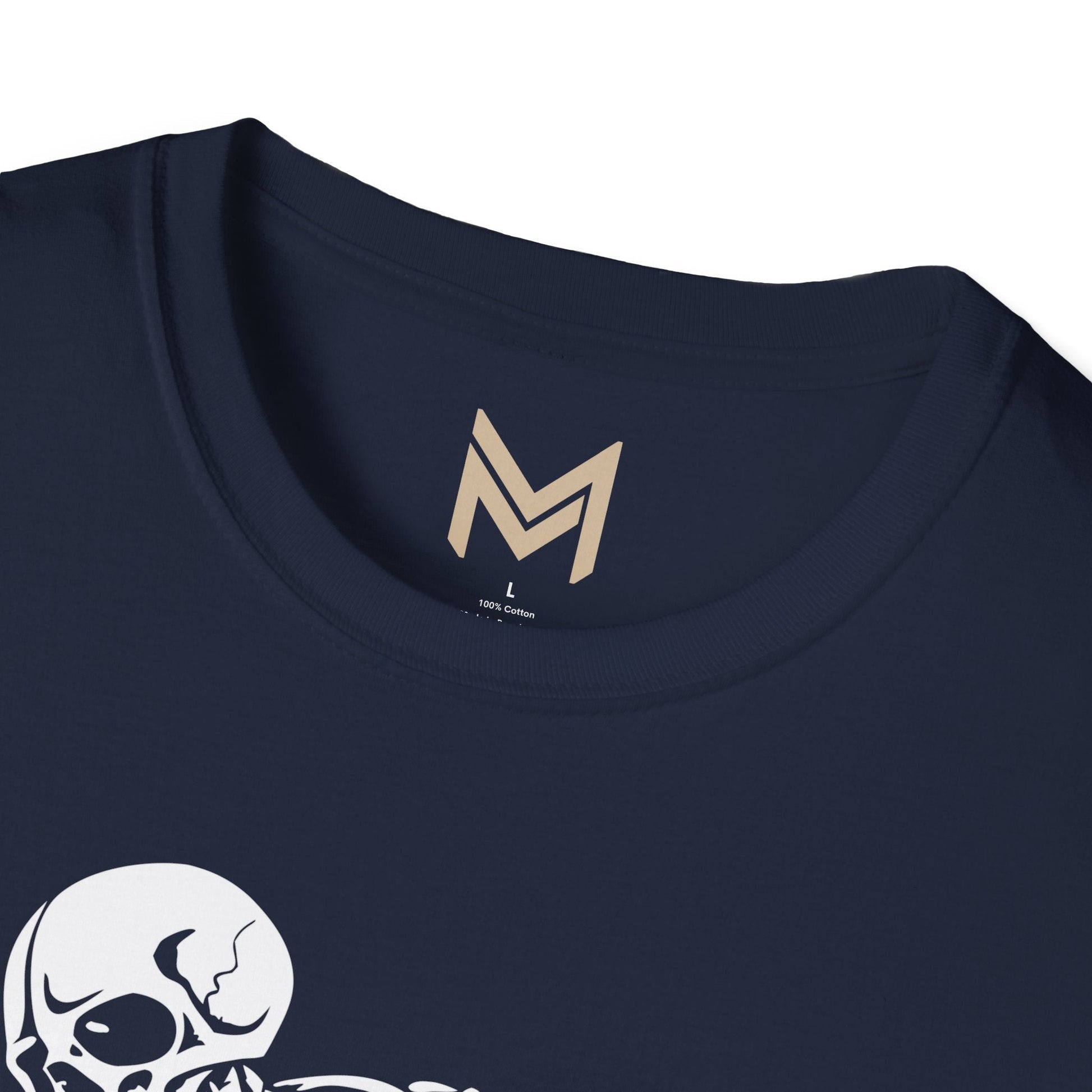 Skeleton Motorcycle T-Shirt | Unisex Softstyle Tee | Perfect for Halloween, Biker Events, Casual Wear, Festival Outfit, Gift Idea - Maklenn