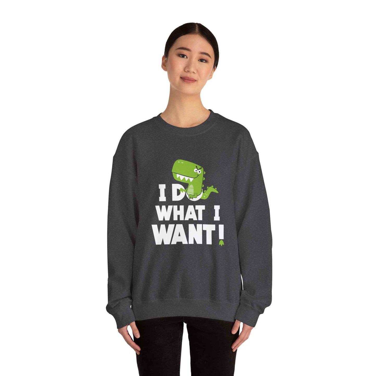 Dinosaur Quote Sweatshirt, Funny Crewneck, Gifts for Kids & Teens, Birthday or Holiday Apparel, Cute Graphic Sweater