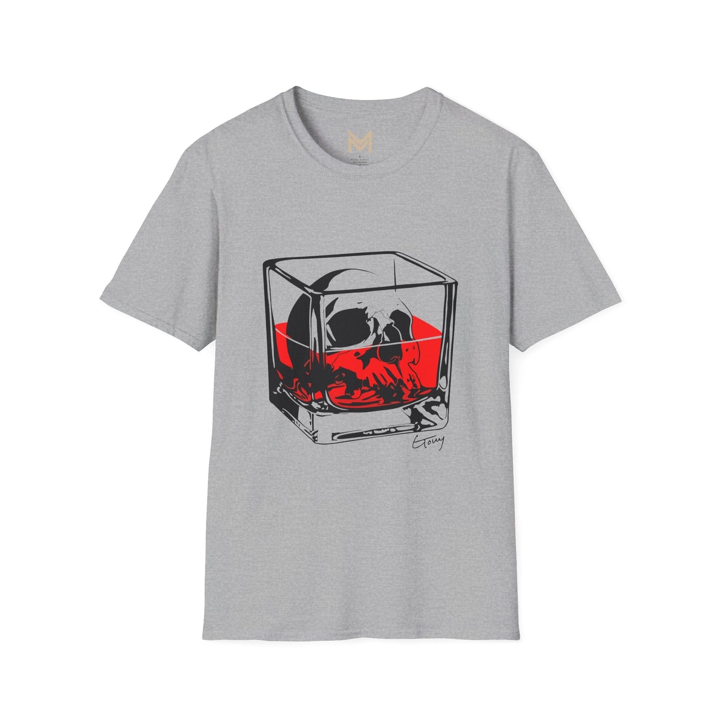 Whimsical Cocktail T-Shirt | Martini Design, Funny Gift for Bartenders, Party Attire, Unisex Soft T-Shirt, Unique Fashion - Maklenn