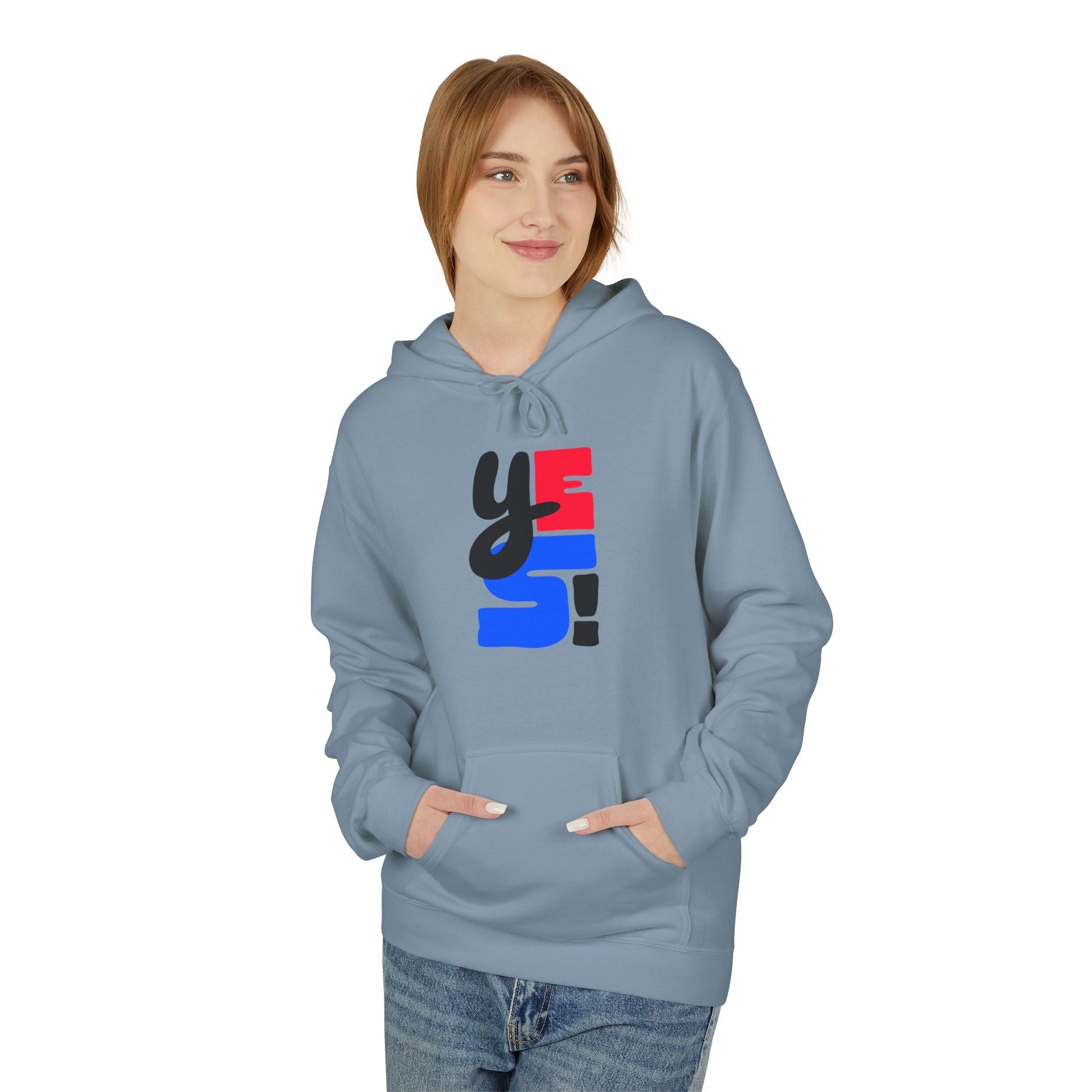 Fleece Hoodie with Bold Graphic Design, Comfortable Casual Wear for Everyday, Perfect for Holidays, Gifts for Friends, Layering Piece - Maklenn