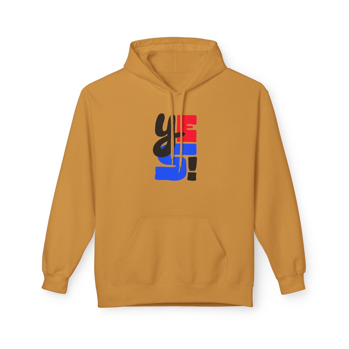 Fleece Hoodie with Bold Graphic Design, Comfortable Casual Wear for Everyday, Perfect for Holidays, Gifts for Friends, Layering Piece - Maklenn