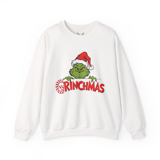 Grinchmas Sweatshirt – Funny Christmas Crewneck with Holiday Grinch Design Printify