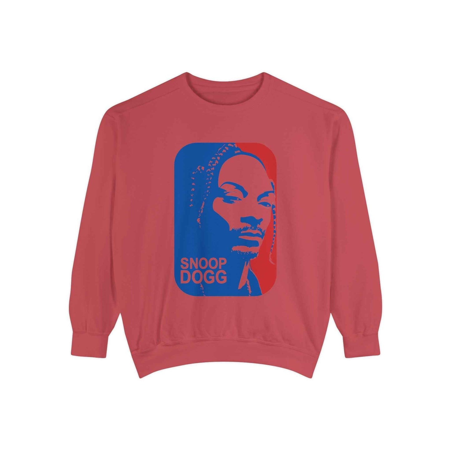 Snoop Dogg Inspired Unisex Garment-Dyed Sweatshirt - Hip Hop Style, Retro Fashion, Streetwear, Gift for Music Lovers, Cozy Apparel