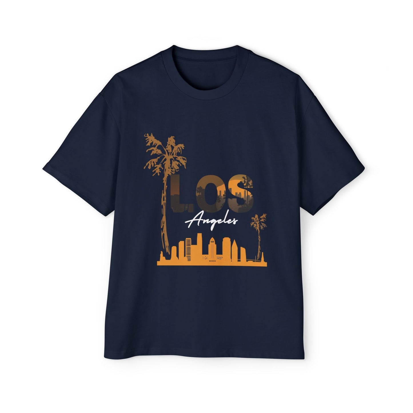 LA Oversized Tee - Casual Urban Wear, Gift for Him, Street Style, Summer Vibes, Travel Outfit, Comfortable Daily Wear - Maklenn