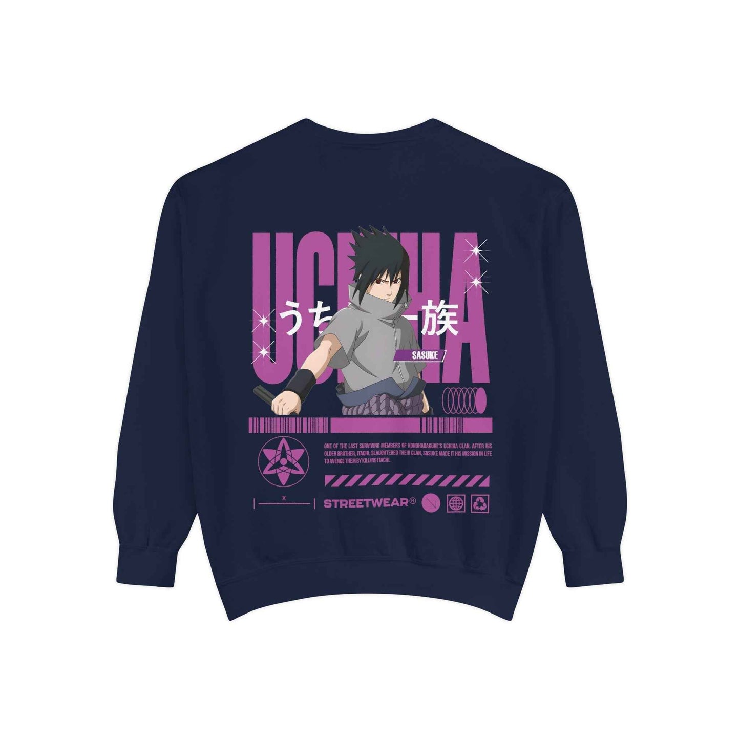 Uchiha Sasuke Sweatshirt - Stylish Anime Streetwear for True Fans - Maklenn