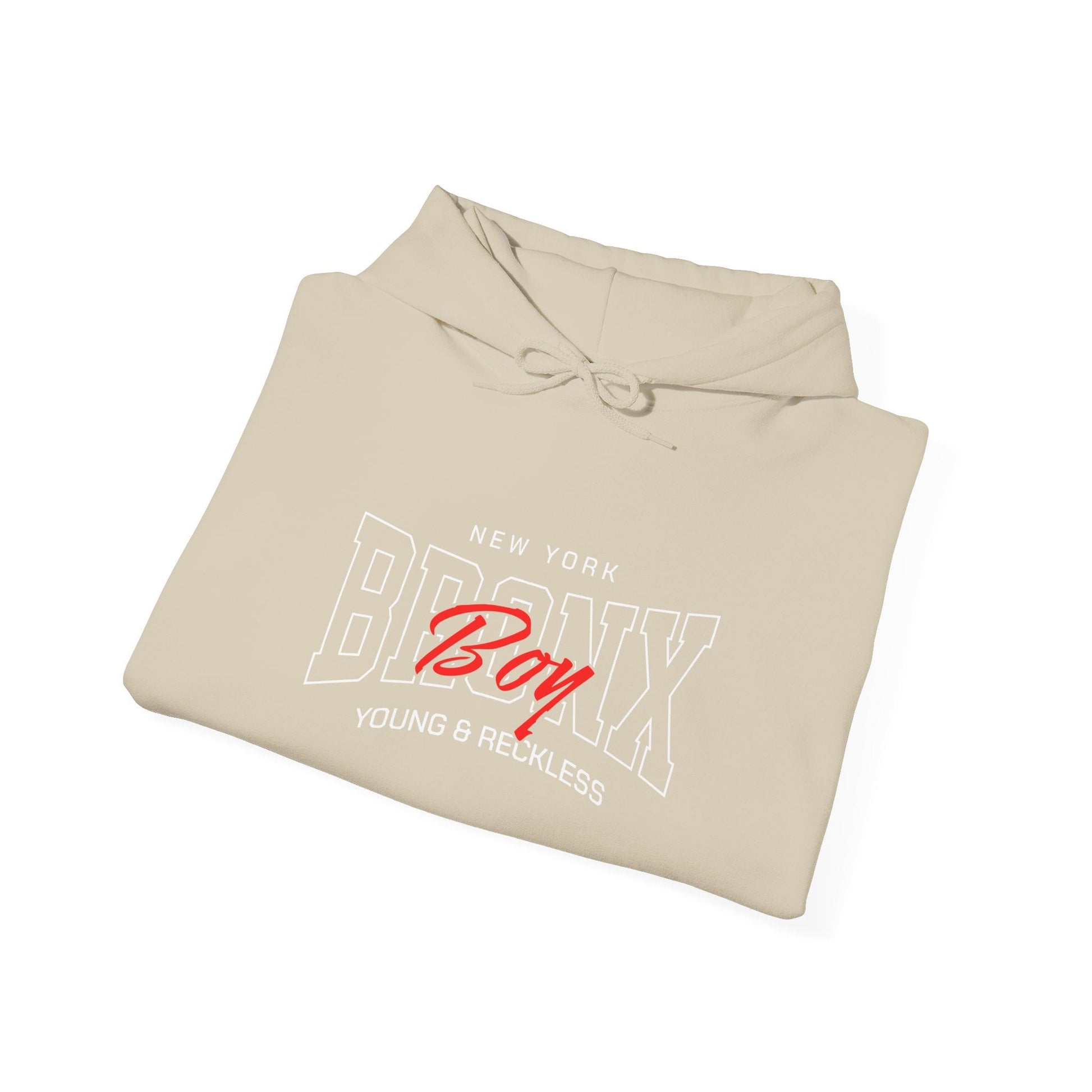 Bronx-themed Unisex Hoodie, Cozy Sweatshirt, Streetwear, Gift for Him/Her, New York Apparel, Young & Reckless Style - Maklenn