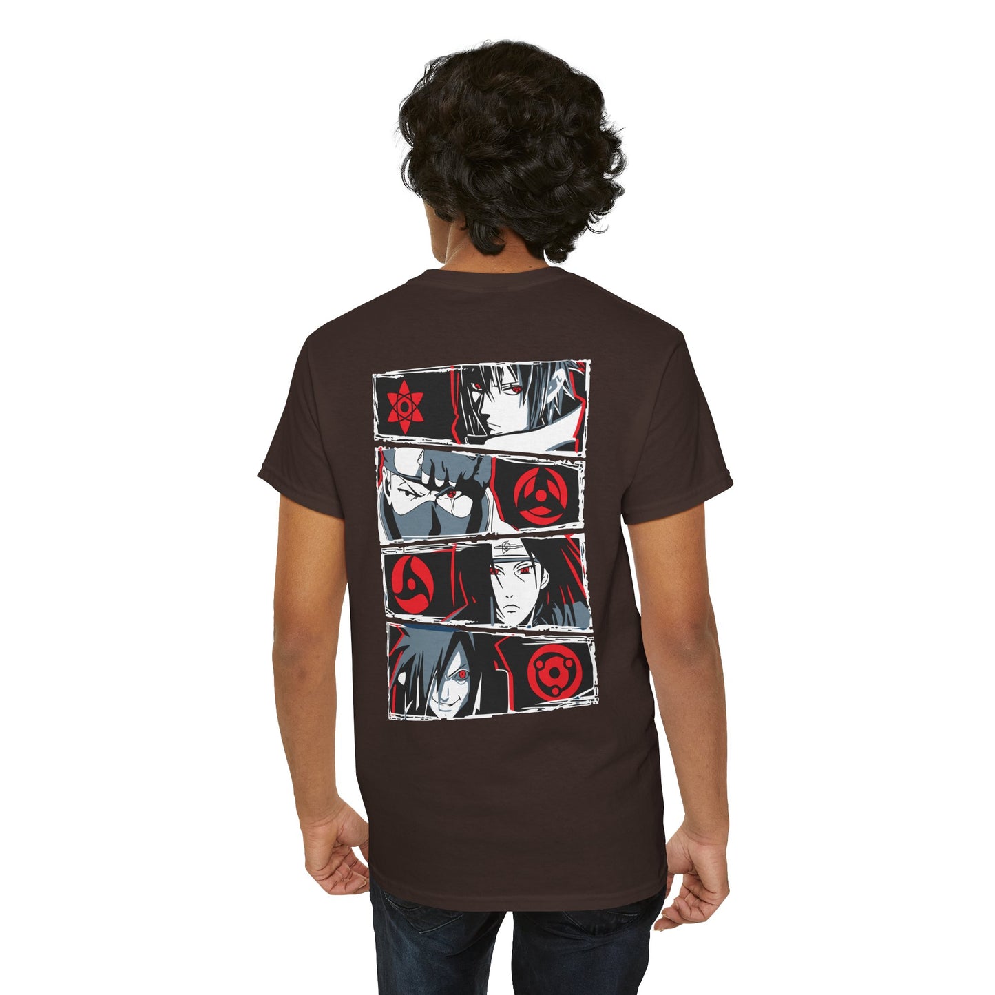 Anime Eyes Graphic Tee — Manga Character Panel Back Print