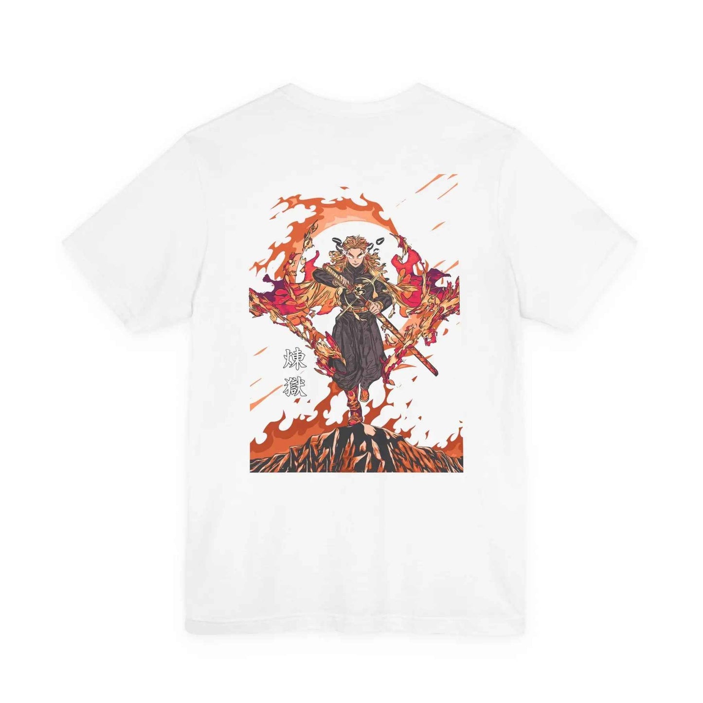 Rengoku Demon Slayer T-Shirt - Unisex Short Sleeve Tee for Fans, Perfect Gift for Cosplay and Everyday Wear