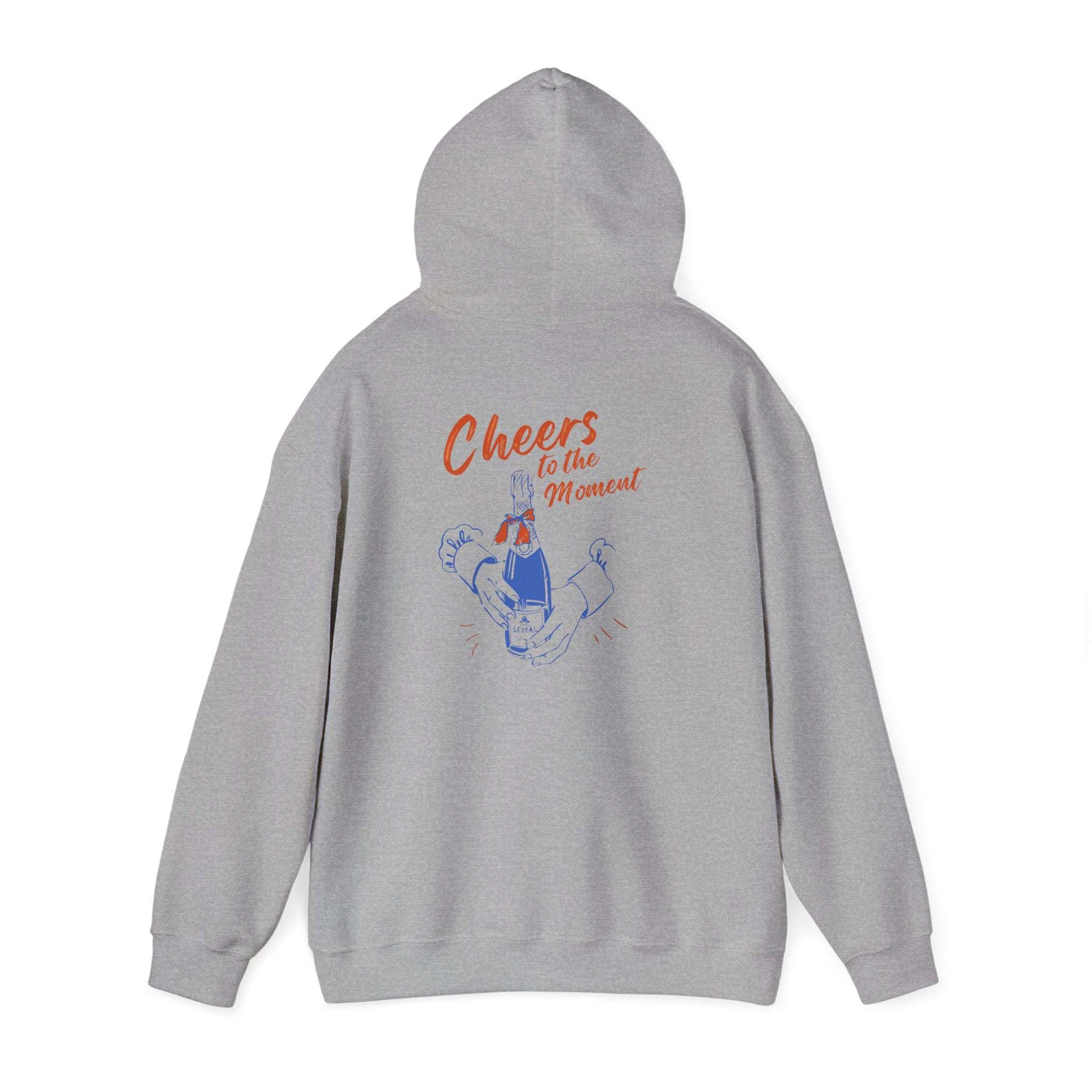 Cheers to the Moment Hoodie - Cozy Sweatshirt for Celebrations, Casual Wear, Gift for Friends, Unisex Apparel, Everyday Comfort - Maklenn