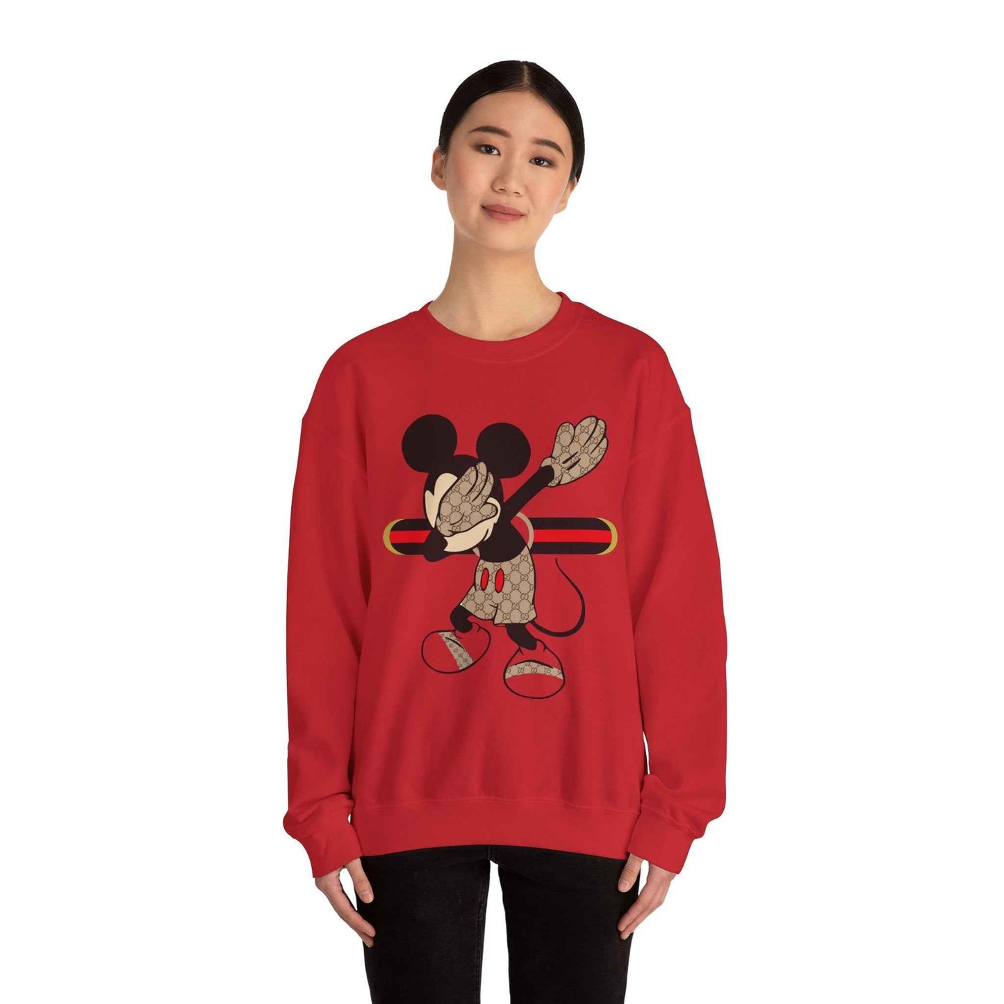 Mickey Mouse Graphic Crewneck Sweatshirt, Unisex Warm Casual Wear, Perfect for Disney Fans, Gift for Birthdays, Cozy Lounge Top